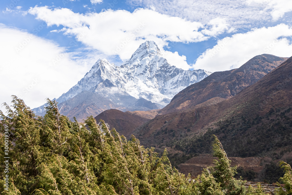 Fototapeta premium Ama Dablam Mountain. Trekking Everest Base Camp. Nepal.