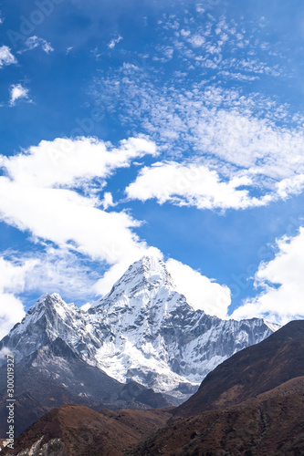 Ama Dablam Mountain. Trekking Everest Base Camp. Nepal.