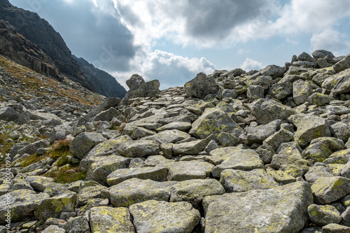 rocks in mountains. stone way to the peak © LINDA