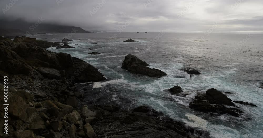 Raw Stormy Ocean Background In Slow Motion Raw Stormy Ocean Background In Slow Motion