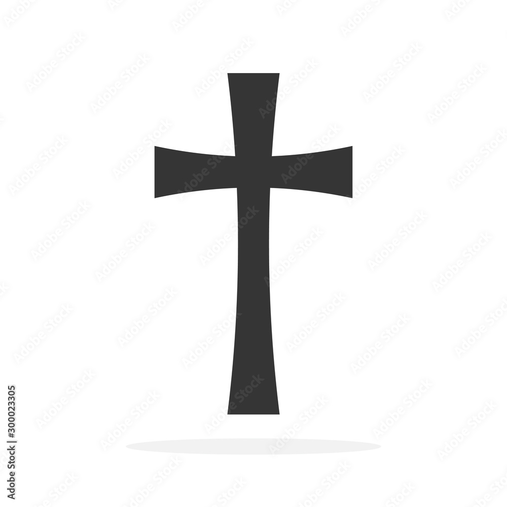 Christian Cross icon - vector. Christian Cross icon - vector.