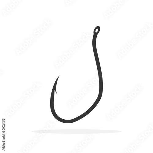 Fishing hook icon - vector.
