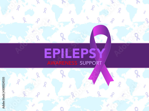Banner/poster for Epilepsy awareness and support worldwide