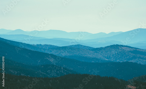 Summer mountains landscape. Mountain range © Olena Zn