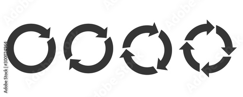 Fényképezés Circle arrows - vector.