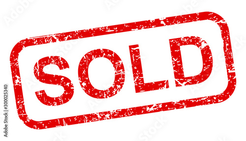Sold stamp icon sign – stock vector