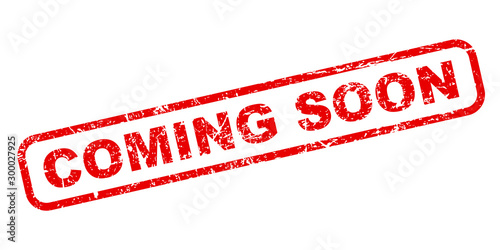 Coming soon message stamp icon sign – stock vector