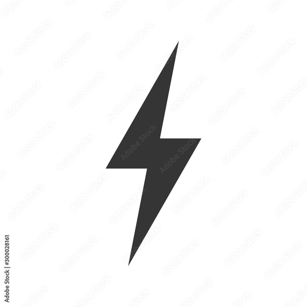 Lightning icon - vector. Lightning icon - vector.