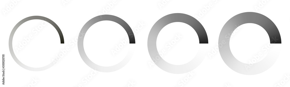 Vector Loading icons set. Vector Loading icons set.