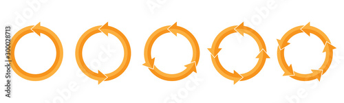 Circle arrows - vector.