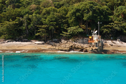 A weather station in the Similan Islands in Thailand