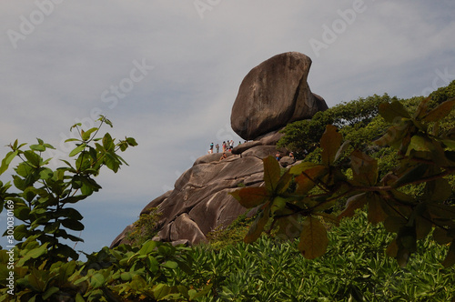 The sacred rock in the Similan Islands in Thailand photo