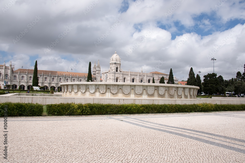 Εκτύπωση καμβά The Jeronimos Monastery in Lisbon (Mosteiro dos Jerónimos) or the Jeronimos Monastery is Portugal's most important attraction