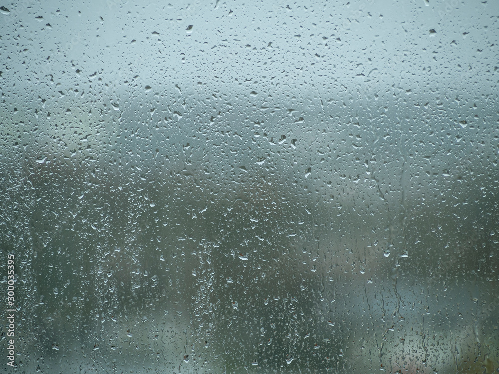 Rain drops on window Rain drops on window