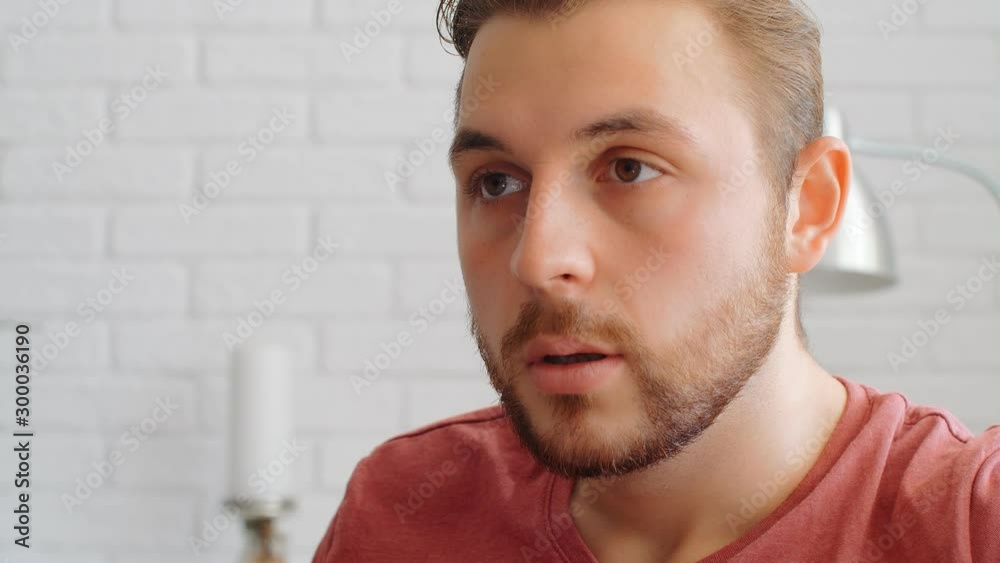Sports Fan Reaction Concept - Angry disappointed sports fan watching his favourite team/player on tv at home, 4k slow motion Sports Fan Reaction Concept - Angry disappointed sports fan watching his favourite team/player on tv at home, 4k slow motion