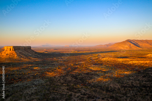 Panorama du Waterberg en Namibie, Afrique