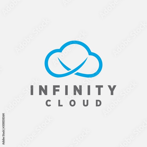Cloud computing icon  logo design