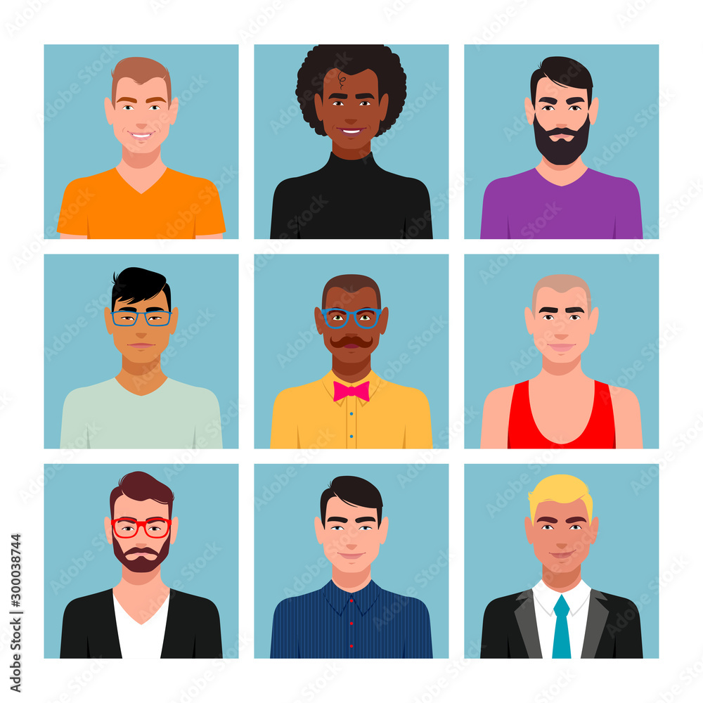 Set of avatars Set of avatars