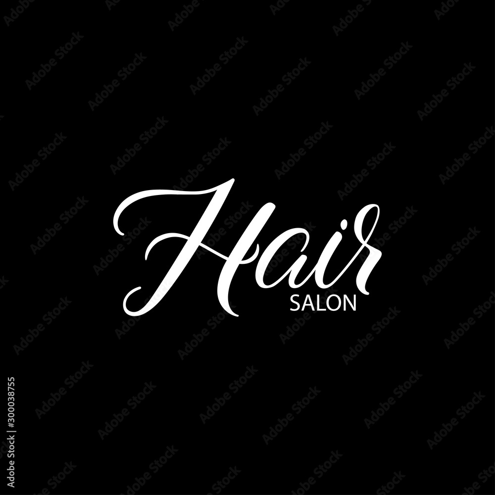 Hair salon calligraphy Hair salon calligraphy