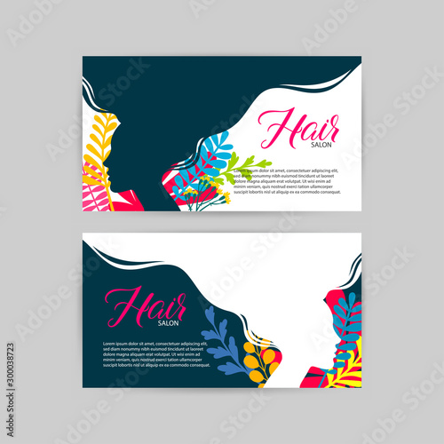 beauty salon template card