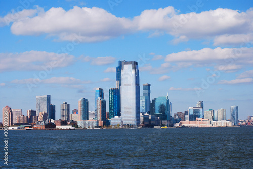 New Jersey skyline Goldman Sachs Tower- Jersey City from water