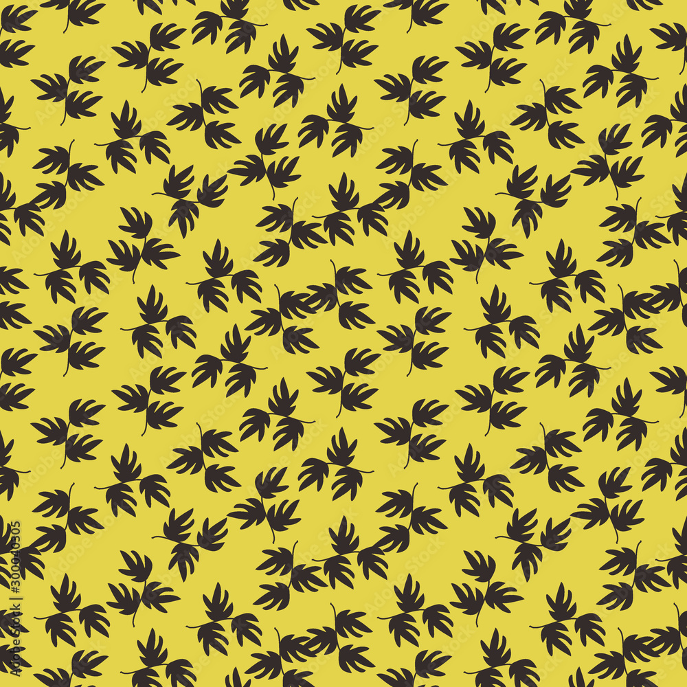 seamless floral pattern with leaves. Seamless Pattern With Floral Motifs able to print for cloths, tablecloths, blanket, shirts, dresses, posters, papers.