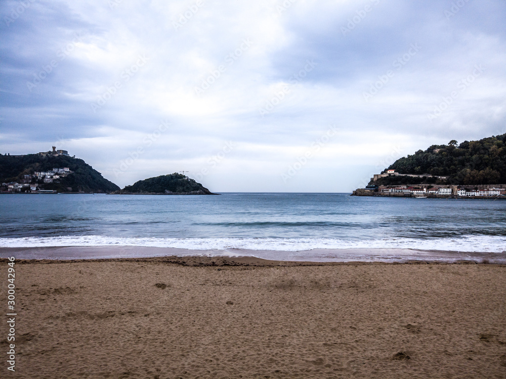 San sebastian beach. Known as la concha, Spain