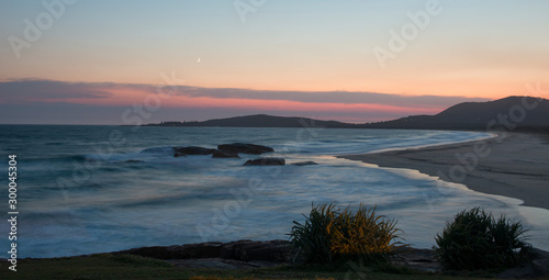 South west rocks NSW, Australia, sunrise over Trial Bay.