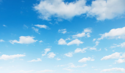 blue sky with white cloud landscape background