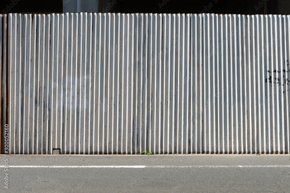 street wall background ,Industrial background, empty grunge urban street with warehouse brick wall street wall background ,Industrial background, empty grunge urban street with warehouse brick wall
