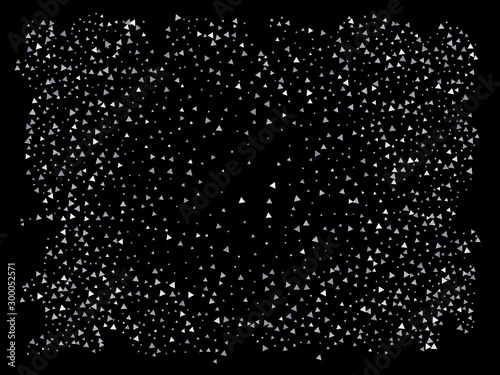 Falling abstract triangles.