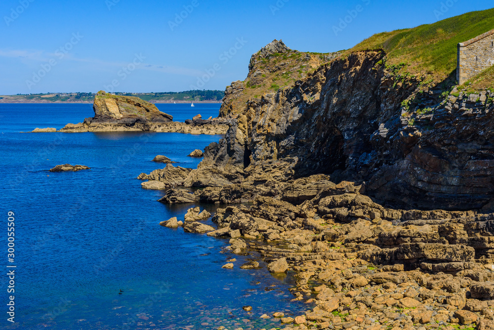 Incredible seascape on the Crozon Peninsula. Finister. Brittany. France