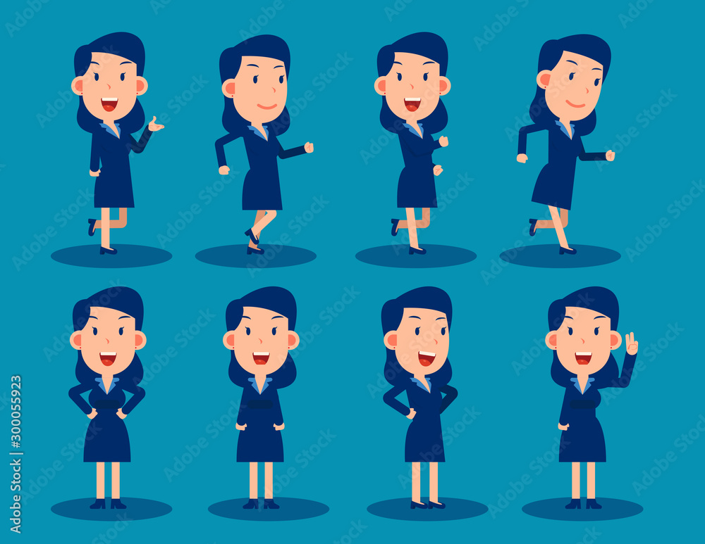 Simple businessman character for use in design. Cute cartoon vector illustration