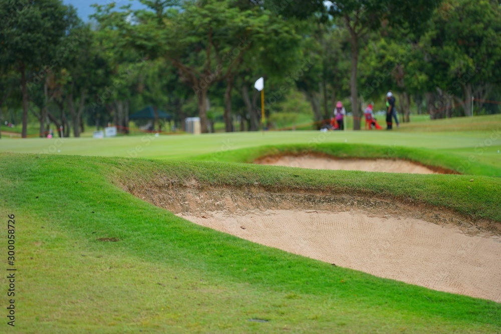 Fototapeta premium golfer on the course