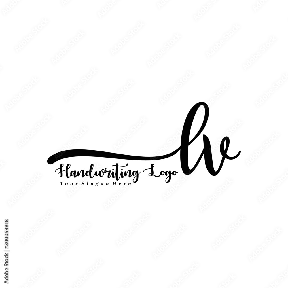 , Letter Handwriting Vector. Black Handwriting Logo , Letter Handwriting Vector. Black Handwriting Logo