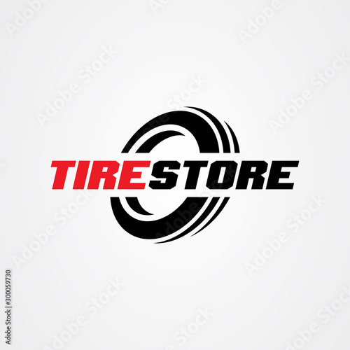 Auto Tire Shop or Tyre Service Logo Vector. Car, Truck, and SUV Wheel Repair Branding
