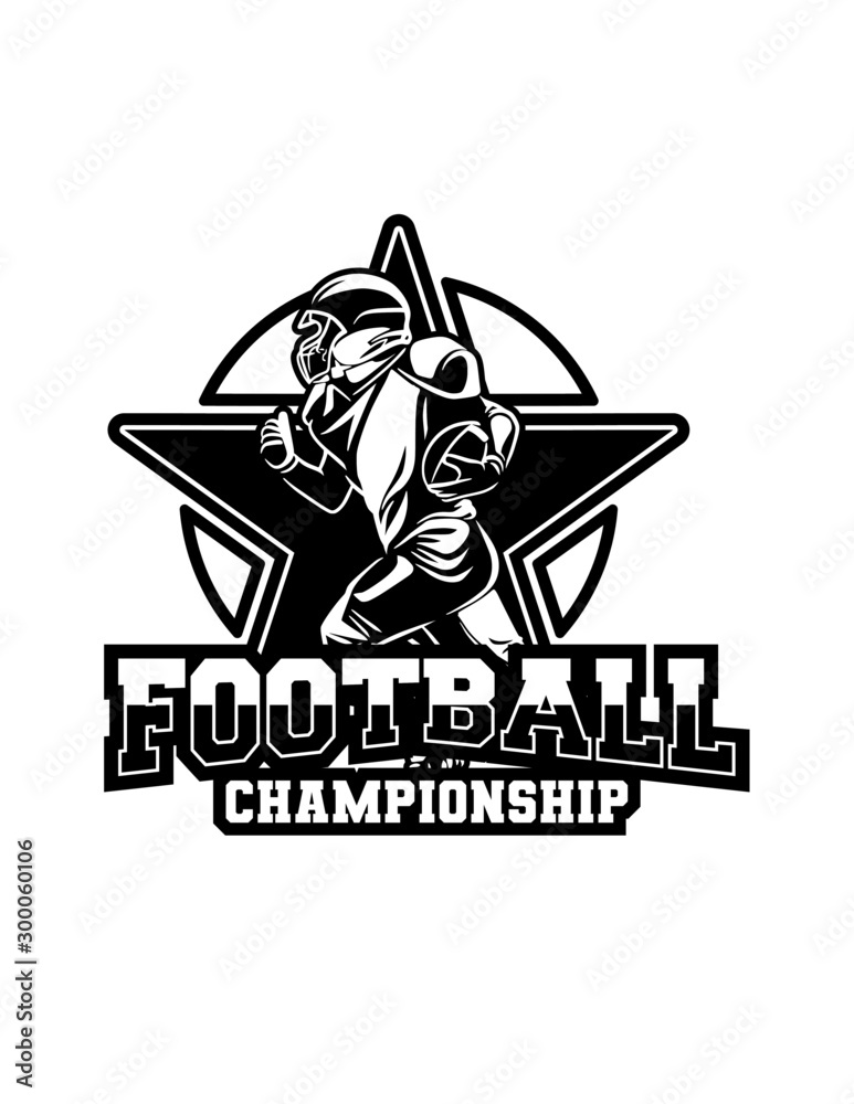 badge american football championship all star badge american football championship all star
