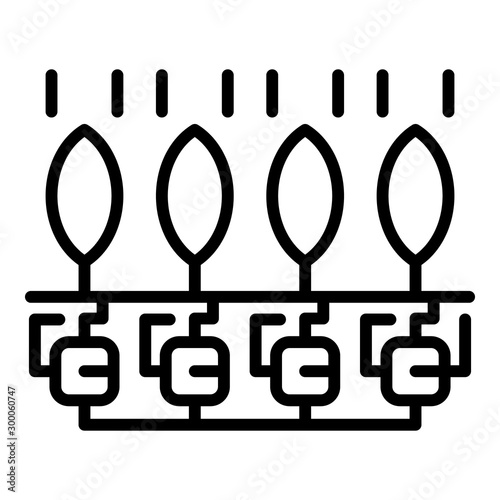 Smart grow control icon. Outline smart grow control vector icon for web design isolated on white background