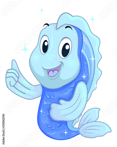Fish Mascot Healthy Ok Illu...