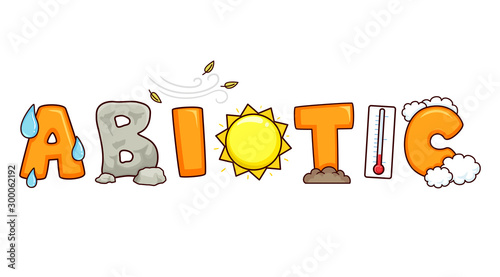 Abiotic Lettering Illustration