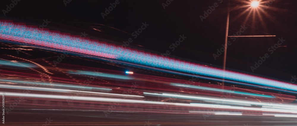 night traffic in the city night traffic in the city