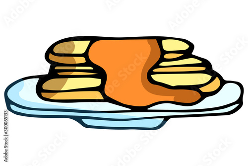 pancakes sign icon and symbol. pancakes icon color for website design and mobile app development. A simple element from the gastronomy collection set for mobile concepts and web application icon.