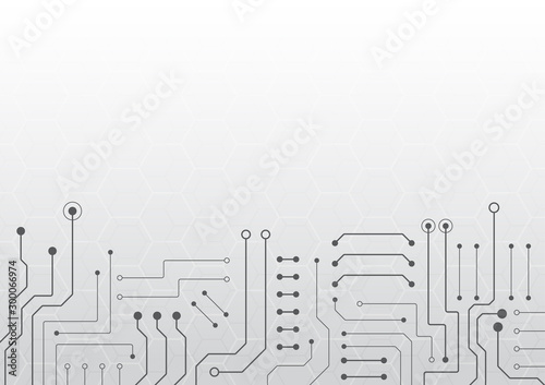 High tech technology geometric