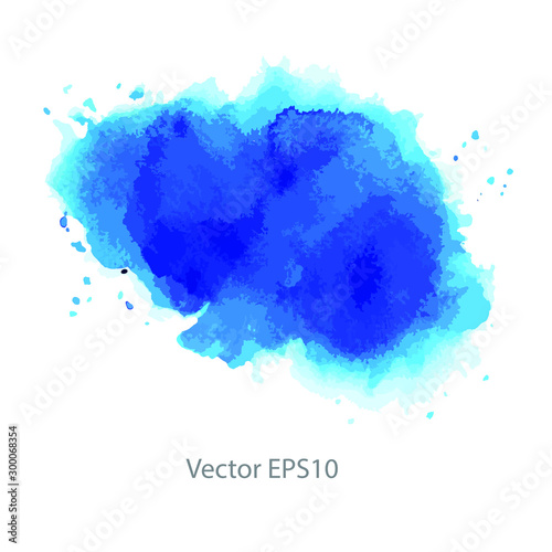 blue watercolor background. vector background 