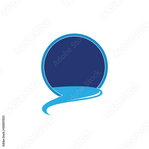 water tunnel river symbol vector