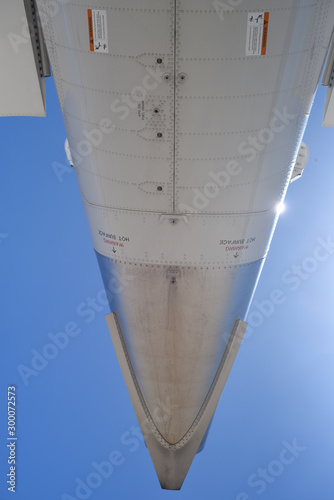 Tailcone of a 787 aircraft