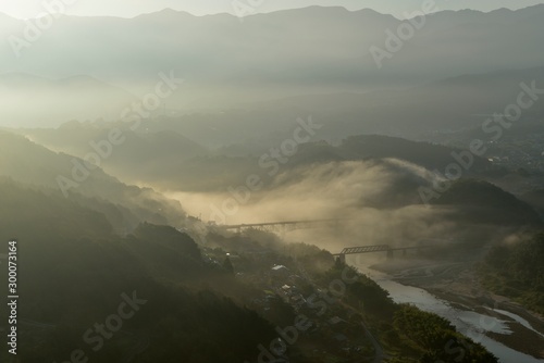 苗木城後からの日の出 © Kazuyoshi  Ozaki