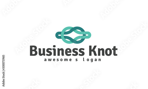 Business knot logo template photo
