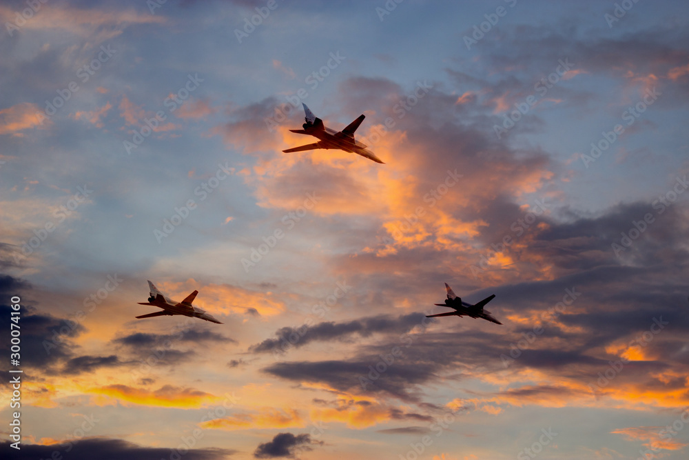 Fototapeta premium airplane flying in the sky