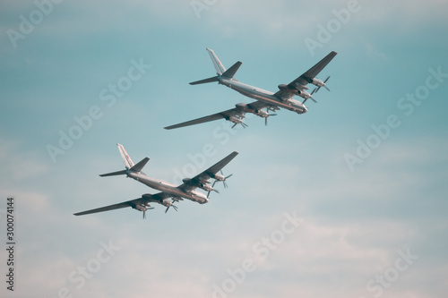 Canvas Print airplane in the sky